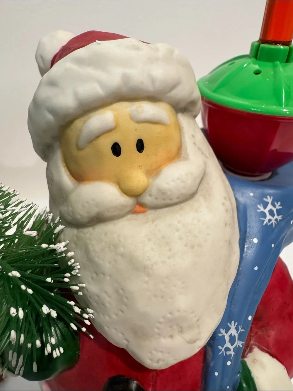 Rare Gooseberry Patch brand Santa Bubble Light Holder